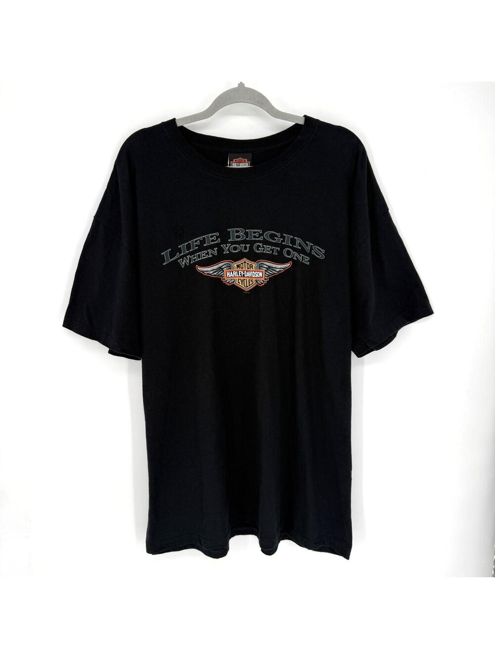 Harley Davidson Y2K 2009 Guideras Yuba City CA T Shirt Black Mens 2XL USA